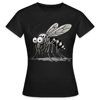 Moskito: Der kleine Blutsauger - Frauen T-Shirt - Schwarz - Vorne - AI Model Female 172 dark (172cm)