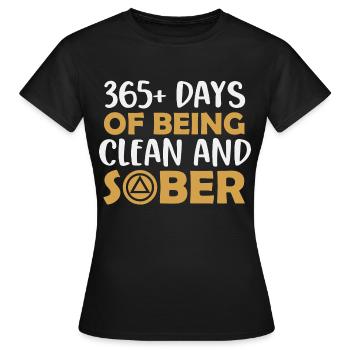 Foi, sobriété, vie sobre, cherche le Christ - T-shirt Femme - noir - Devant - AI Model Female 172 dark (172cm)