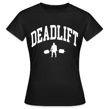 Soulevé de terre - T-shirt Femme - noir - Devant - AI Model Female 172 dark (172cm)