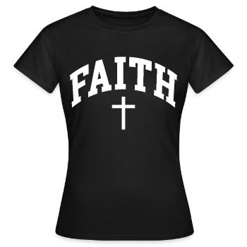 Foi - T-shirt Femme - noir - Devant - AI Model Female 172 dark (172cm)