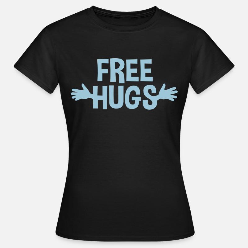 Free Hugs - Maglietta da donna - nero