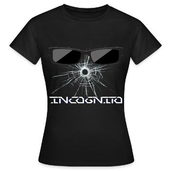Lunettes de soleil en verre brisé - Incognito - T-shirt Femme - noir - Devant - AI Model Female 172 dark (172cm)