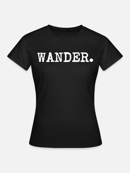 Wandern - Frauen T-Shirt - Schwarz