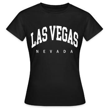 Las Vegas - T-shirt Femme - noir - Devant - AI Model Female 172 dark (172cm)