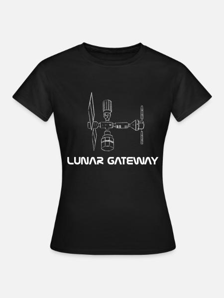 Lunar Gateway Artemis - Frauen T-Shirt - Schwarz