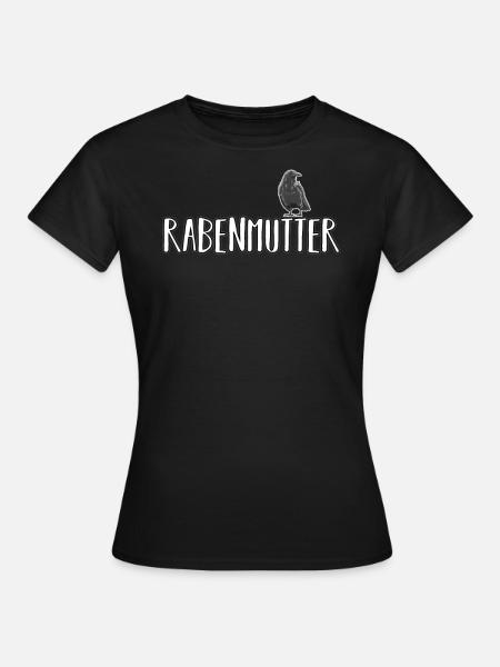 Rabenmutter Damen Frauen Familien Mutter - Frauen T-Shirt - Schwarz