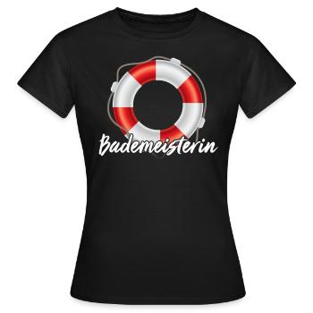 Sauveteur sauveteur - T-shirt Femme - noir - Devant - AI Model Female 172 dark (172cm)