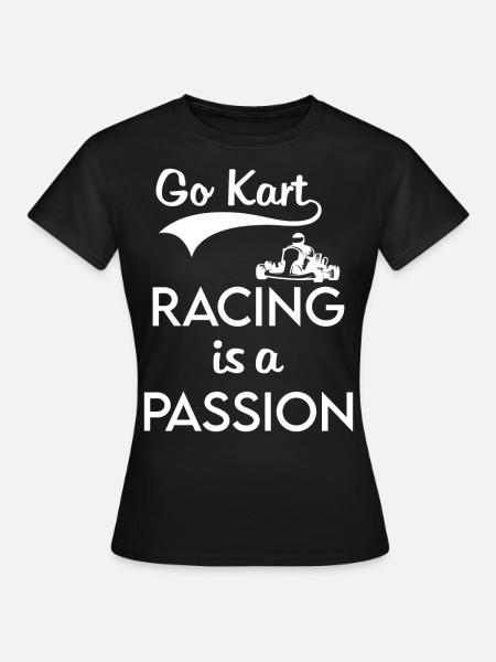 Go Kart Rennen - Frauen T-Shirt - Schwarz