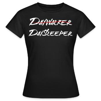 Daywalker - Daysleeper - Drôle de conception de retardateur - T-shirt Femme - noir - Devant - AI Model Female 172 dark (172cm)
