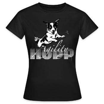 Hopp -Agilité - T-shirt Femme - noir - Devant - AI Model Female 172 dark (172cm)
