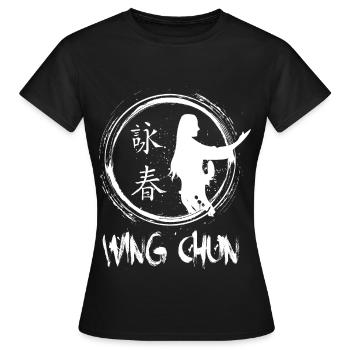 Wing chun Wingtsun - Frauen T-Shirt - Schwarz - Vorne - AI Model Female 172 dark (172cm)