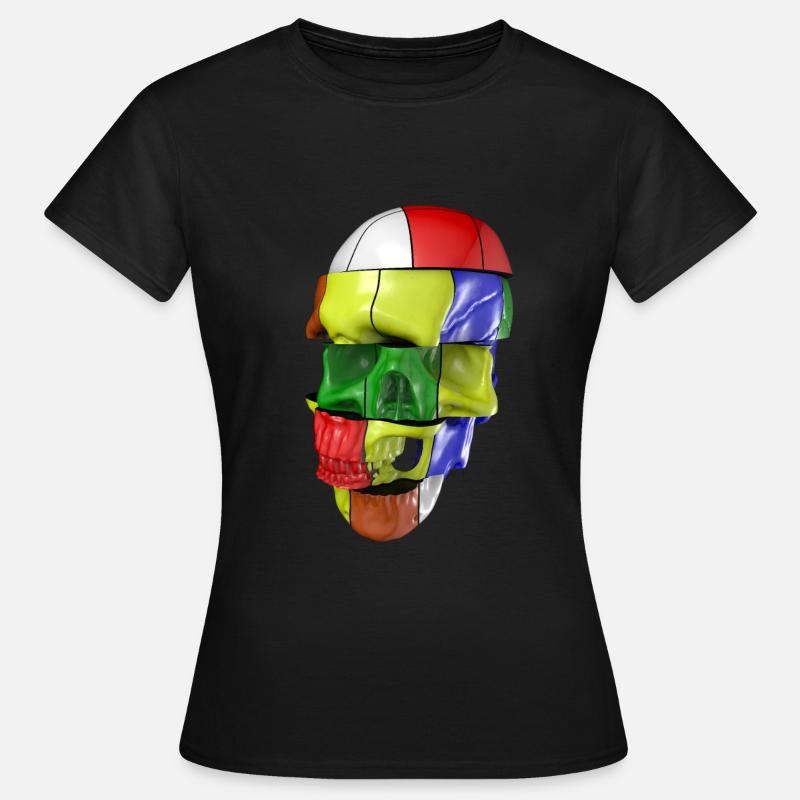 The Cube Skull - Women's T-Shirt - black