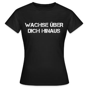 Grandir au-delà de soi-même - T-shirt Femme - noir - Devant - AI Model Female 172 dark (172cm)