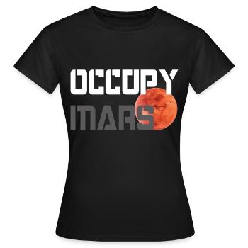 OCCUPER MARS - T-shirt Femme - noir - Devant - AI Model Female 172 dark (172cm)
