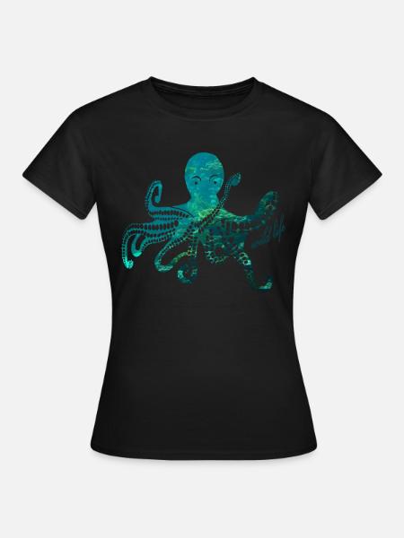 Octopus wildlife - Women's T-Shirt - black