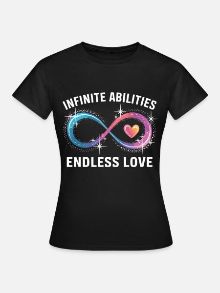 Inklusion ist Liebe ohne Grenzen - Frauen T-Shirt - Schwarz