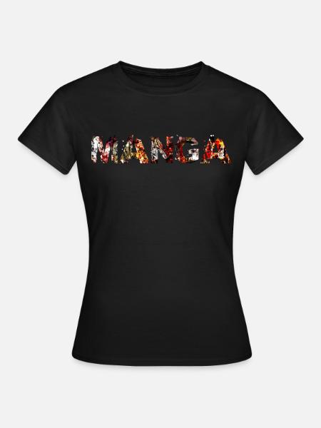 Manga - Frauen T-Shirt - Schwarz