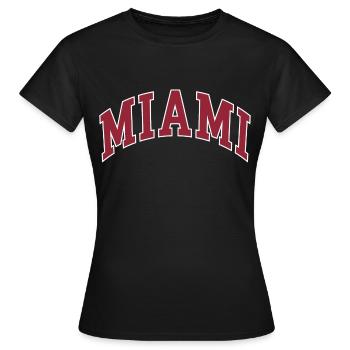 Miami - T-shirt Femme - noir - Devant - AI Model Female 172 dark (172cm)