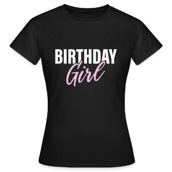 Fille d’anniversaire - T-shirt Femme - noir - Devant - AI Model Female 172 dark (172cm)