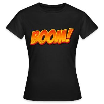 Boom! Explosives Shirt für den urbanen Style - Frauen T-Shirt - Schwarz - Vorne - AI Model Female 172 dark (172cm)