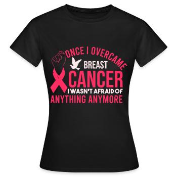 Survivre au cancer du sein - T-shirt Femme - noir - Devant - AI Model Female 172 dark (172cm)