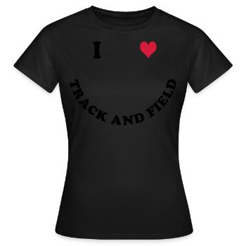 Athlétisme - T-shirt Femme - noir - Devant - AI Model Female 172 dark (172cm)