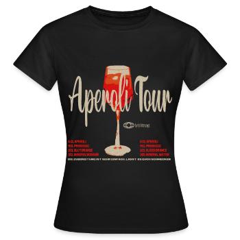 Aperoli Tour - Frauen T-Shirt - Schwarz - Vorne - AI Model Female 172 dark (172cm)