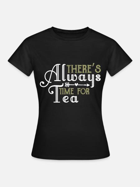 Zeit für Tee - Frauen T-Shirt - Schwarz