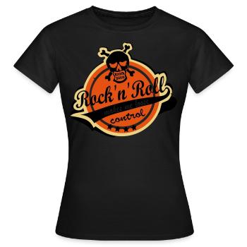 Rock'n'Roll me fait perdre le contrôle - T-shirt Femme - noir - Devant - AI Model Female 172 dark (172cm)