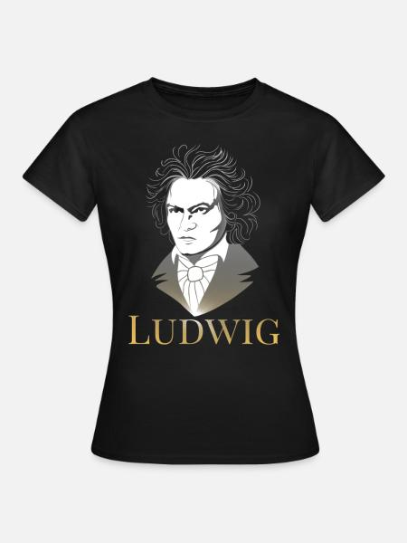 Ludwig van Beethoven - Frauen T-Shirt - Schwarz