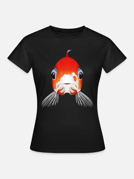 Koi Fish - Frauen T-Shirt - Schwarz