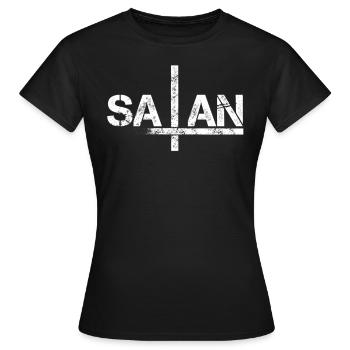 Satan - Women's T-Shirt - black - Front - AI Model Female 172 dark (172cm)