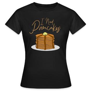 Crêpes Crêpes - T-shirt Femme - noir - Devant - AI Model Female 172 dark (172cm)
