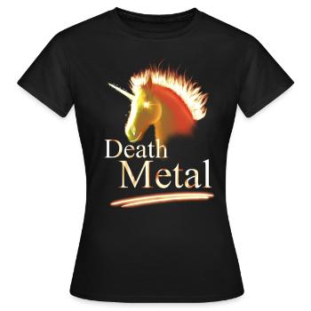 Death Metal - T-shirt Femme - noir - Devant - AI Model Female 172 dark (172cm)