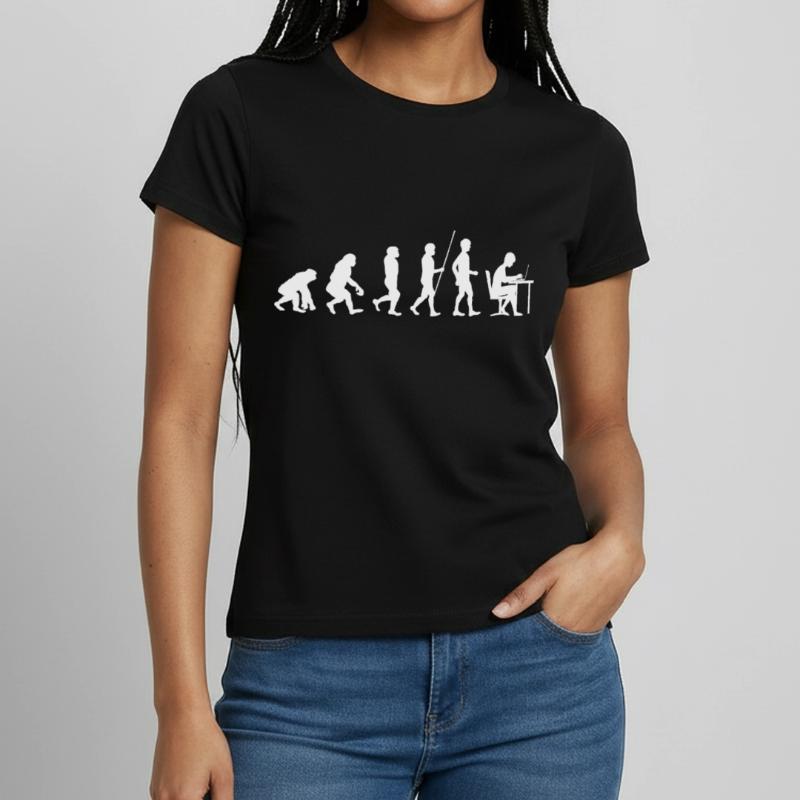 Programmierer Evolution Informatik Student code Frauen T-Shirt