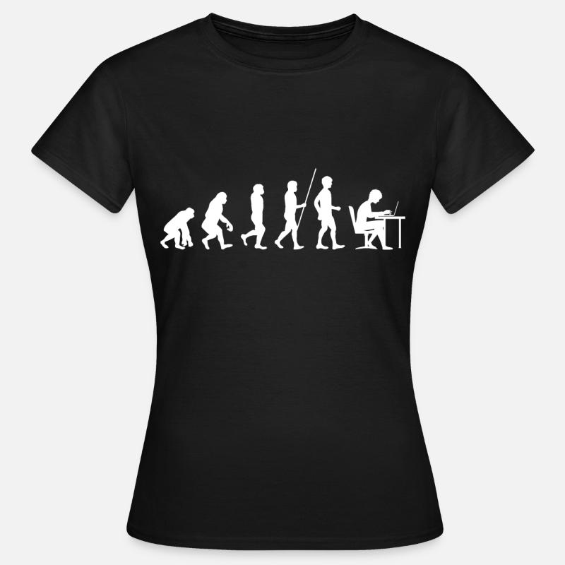 Programmeur évolution code étudiant en informatique - T-shirt Femme - noir