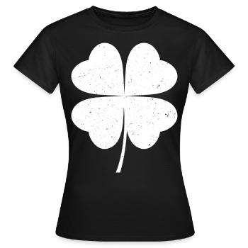 Trèfle - T-shirt Femme - noir - Devant - AI Model Female 172 dark (172cm)