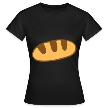 Bread - Women's T-Shirt - black - Front - AI Model Female 172 dark (172cm)