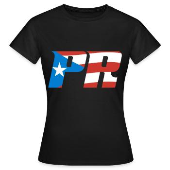 Puerto Rico Flagge Land Nationalität Pr Boricua - Frauen T-Shirt - Schwarz - Vorne - AI Model Female 172 dark (172cm)