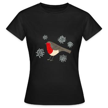 Robin - Women's T-Shirt - black - Front - AI Model Female 172 dark (172cm)
