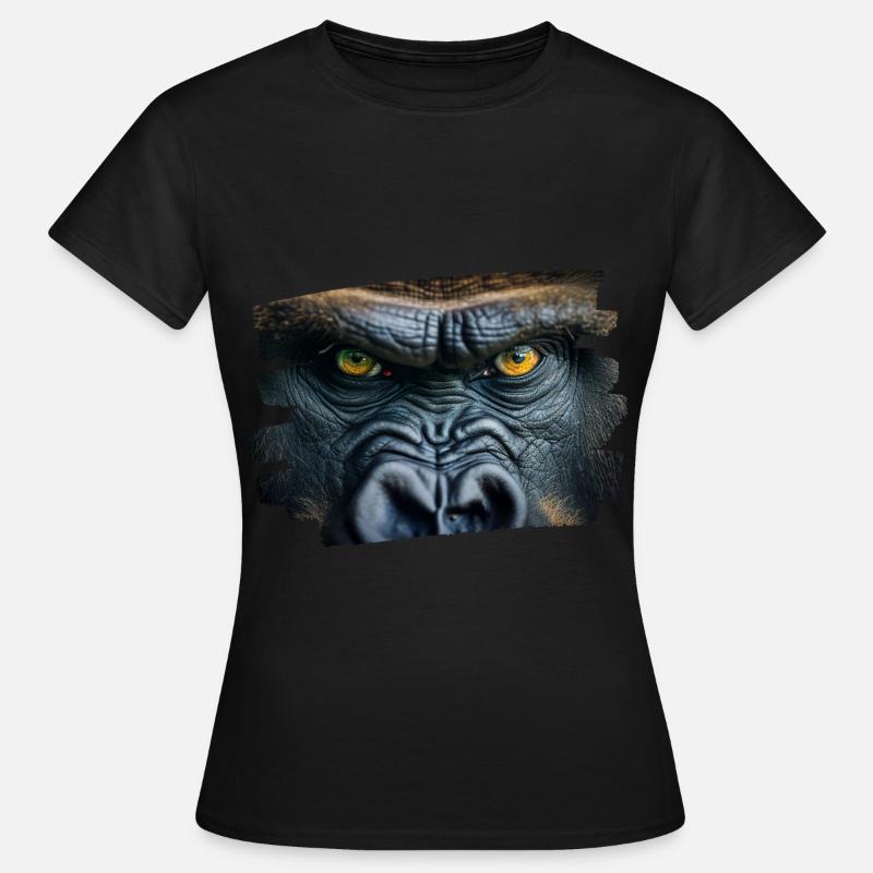 Gorilla Face / Monkey Head - Women's T-Shirt - black
