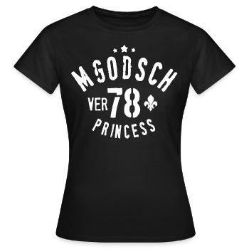 mgodsch 78 princess - T-shirt Femme - noir - Devant - AI Model Female 172 dark (172cm)