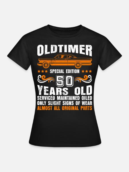 Oldtimer 1973 50 Jahre 50. Geburtstag Herren - T-shirt dam - svart