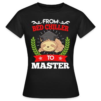 Du refroidisseur de lit au Master 2023 - T-shirt Femme - noir - Devant - AI Model Female 172 dark (172cm)