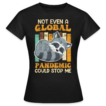 La pandémie n’a pas pu m’arrêter Master Bachelor - T-shirt Femme - noir - Devant - AI Model Female 172 dark (172cm)