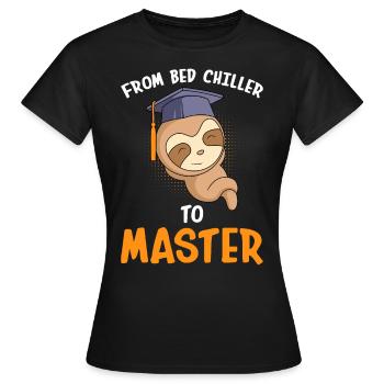 Du refroidisseur de lit au maître 2023 - T-shirt Femme - noir - Devant - AI Model Female 172 dark (172cm)