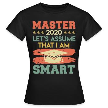 Endlich Abschluss Master 2020 Master Abschluss - Frauen T-Shirt - Schwarz - Vorne - AI Model Female 172 dark (172cm)