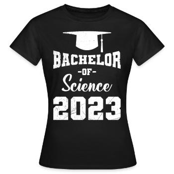 Baccalauréat ès sciences 2023 Baccalauréat - T-shirt Femme - noir - Devant - AI Model Female 172 dark (172cm)