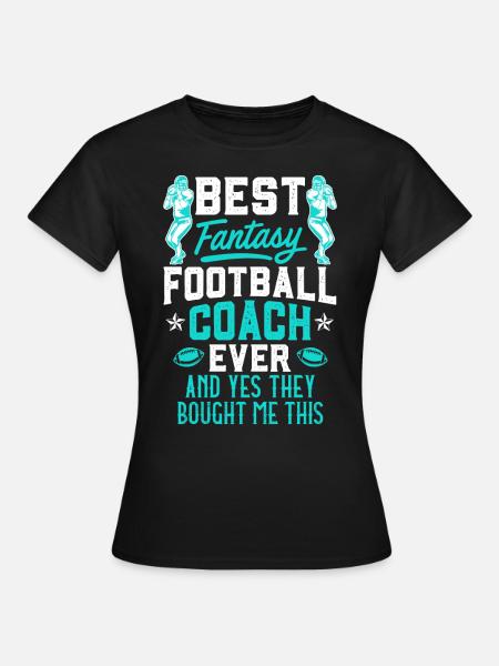 Bester Fantasy Football Coach - Frauen T-Shirt - Schwarz
