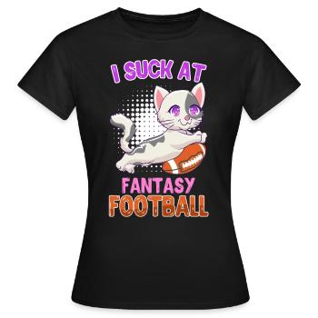 Fantasy Football Verlierer - Frauen T-Shirt - Schwarz - Vorne - AI Model Female 172 dark (172cm)